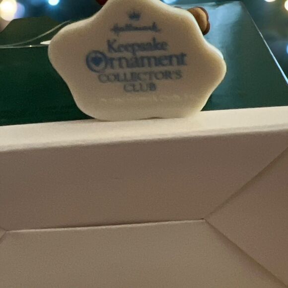 Hallmark Keepsake Miniature Ornament Keepsake Collectors Club skating moose 1995 - Picture 5 of 5